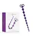 INTENSE Jaiden Beads Ljubičasti - Fleksibilni silikonski intimni wellness lanac 34cm