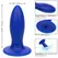 CalExotics Admiral Torpedo Blue Vibrating Silicone Plug, 9.5 cm, 10 Modes