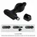 MR PLAY Silicone Vibrating Intimate Plug 10 Modes Crna 11.8cm