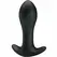 Pretty Love Black Silicone Anal Plug 12-Mode USB Rechargeable