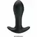 Pretty Love Black Silicone Anal Plug 12-Mode USB Rechargeable