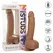 CalExotics Silicone Studs 20 cm Braon - Fleksibilni Anatomski Model sa Sisaljkom