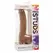 CalExotics Silicone Studs 20 cm Braon - Fleksibilni Anatomski Model sa Sisaljkom