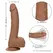 CalExotics Silicone Studs 20 cm Braon - Fleksibilni Anatomski Model sa Sisaljkom