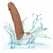CalExotics Silicone Studs 20 cm Braon - Fleksibilni Anatomski Model sa Sisaljkom