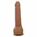 CalExotics Silicone Studs 20 cm Braon - Fleksibilni Anatomski Model sa Sisaljkom