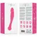 INTENSE Silicone Rick Dual-Sided Pink Flexible Massager 18cm