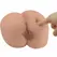 CRAZY BULL BM-009251Z Intimate Dual-Channel Anatomical Vibrating Model, Flesh Tone, Remote Controlled