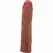 Pretty Love Derek Silicone Extension Sleeve 7.6 cm Mulatto TPR Waterproof