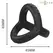 INTENSE Carson Dual Silicone Support Ring Black Ergonomic Model 4