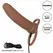 CalExotics Performance Maxx Thick Dual Vibrating Machine Brown 10 Modes