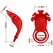 Pretty Love Ruben Silicone Ring 7-Mode Rechargeable Red 140x80mm