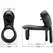 Pretty Love Jammy Black Intimate Silicone Ring System with 12 Modes