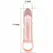 Baile Intimate Extension Sleeve with Support Strap 13.5 cm, TPR, Flesh Tone