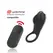 Brilly Glam Alan Intimate Ring Black-Silver USB Rechargeable, Watchme Ready