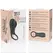 Brilly Glam Alan Intimate Ring Black-Silver USB Rechargeable, Watchme Ready