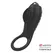 Brilly Glam Alan Intimate Ring Black-Silver USB Rechargeable, Watchme Ready