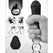Gvibe G-Egg Crni Teksturirani Silikonski Kompaktni Intimni Rukav 6.5cm