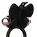 Coquette Chic Desire Crni/Zlatni Leptir Prsten sa Vibrirajućim Sistemom 82mm