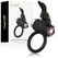 Coquette Chic Desire Prsten sa Vibracijom Crni/Zlatni - IPX6 Silikon, 82x41mm