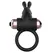 Coquette Chic Desire Prsten sa Vibracijom Crni/Zlatni - IPX6 Silikon, 82x41mm