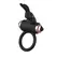 Coquette Chic Desire Prsten sa Vibracijom Crni/Zlatni - IPX6 Silikon, 82x41mm
