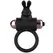 Coquette Chic Desire Prsten sa Vibracijom Crni/Zlatni - IPX6 Silikon, 82x41mm