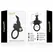 Coquette Chic Desire Prsten sa Vibracijom Crni/Zlatni - IPX6 Silikon, 82x41mm