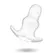 Addicted Toys Srednji Analni Dilatator 11 cm Transparentni TPE Vodootporni