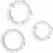 Seven Creations Set od 3 Transparentna Silikonska Potporna Prstena, 21-24mm