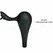 Pretty Love Vibrating Silicone Ring Flexible Design Black
