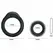 Baile Manhood Kit Set of 2 Silicone Rings Flexible Waterproof Black