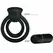 Pretty Love Esther Intimate Silicone Ring with Vibrating Feature Black