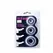 Baile Titan Set 3 Silikonska Potporna Prstena Crna 28/24/19 mm
