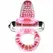 Baile Sweet Abs Pink Vibrating Intimate Ring 10 Modes Flexible 4.6cm