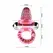 Baile Sweet Abs Pink Vibrating Intimate Ring 10 Modes Flexible 4.6cm