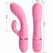 Pretty Love BW-500059 Silikonski Dual Stimulacioni Vibrator Roze USB 10 Režima