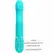 Pretty Love Rabbit Vibrator Pearls Aqua Green - Dual Motor & Beads Sistem