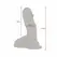 Get Real Silicone Vibrating Model with Suction Base Skin Tone