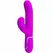 Pretty Love Perlita Violet - 3-u-1 intimni wellness uređaj, Vodootporan, USB