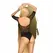 Penthouse All The Way teddy crni XL – elegantni bodi sa cvetnim uzorkom