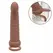 CalExotics Maxx Ribbed Dual Vibrating Probe Brown 10 Modes Silicone