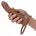CalExotics Maxx Ribbed Dual Vibrating Probe Brown 10 Modes Silicone