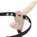 Fetish Submissive Podesivi Dvostruki Silikonski Pojas Vibrirajući Sistem, Bež
