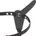 Fetish Submissive Silikonski Strap-On Sistem Crna 15 cm, 10 Režima Vibracije