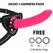 DELTACLUB Silikonski Intimni Sistem Pink 23cm Pojas Set