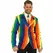 Leg Avenue Rainbow Blazer & Tie Set - Multicolor, Size M, Polyester