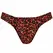 ANAIS Men TRIBAL String S Red Microfiber Animal Print