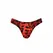 ANAIS MEN Savage String M - Red Microfiber Thong with Animal Print