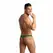ANAIS MEN Magic String XL - Green & Black Lycra Briefs, Wide Waistband